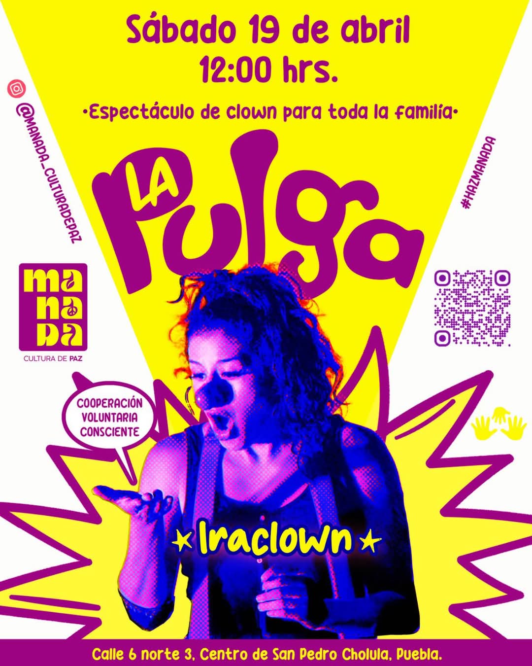 "Iraclown" comenzó su acercamiento con la payasería durante sus estudios universitarios de Literatura Dramática y Teatro, hace 2 décadas