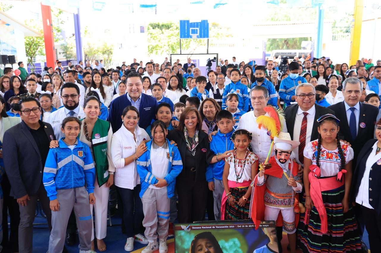 Tlaxcala ha mantenido coberturas superiores al 95% de vacunación en esquemas básicos en la población infantil, superando la media nacional