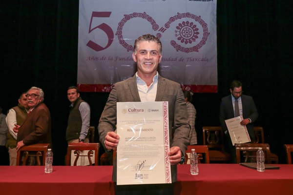INAH reconoce al alcalde Alfonso Sánchez por su compromiso con el patrimonio de Tlaxcala