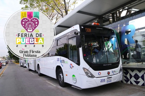 Servicio de transporte Ruta amplía su servicio durante la Feria de Puebla