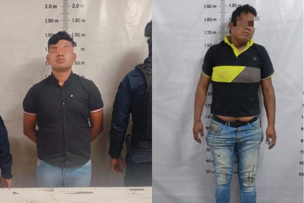 Un hombre fue asegurado por faltar el respeto a la autoridad y alterar el orden público y los otros dos por portar drogas en Cuautlancingo