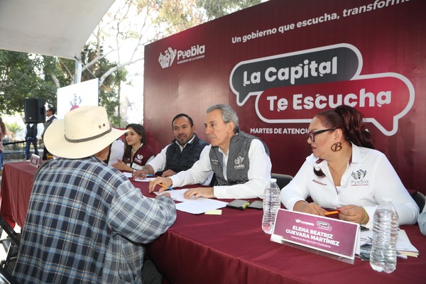 Esta es la tercera jornada de la “La Capital Te Escucha” se realiza de manera quincenal, esta vez tocó en San Francisco Totimehuacán.