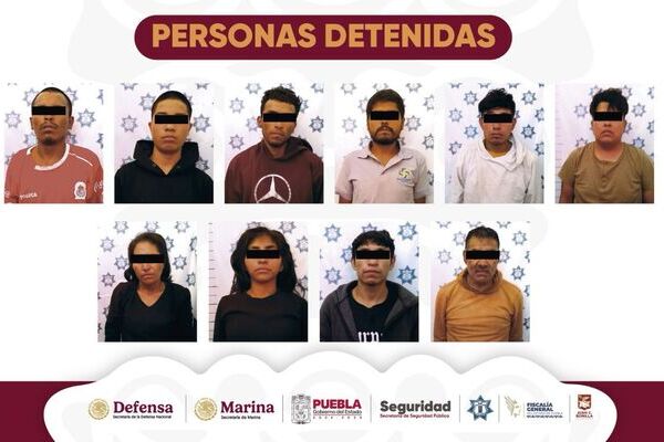 Capturan a 11 personas dedicada al robo de transporte de carga con violencia en Juan C. Bonilla
