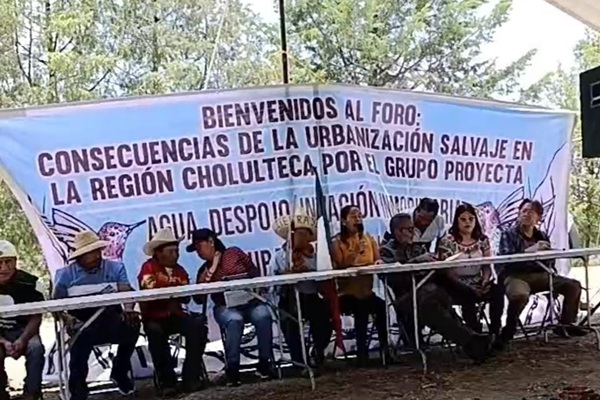 Acusan a Grupo Proyecta, de criminalizar a los pueblos originarios; realizan foro contra urbanización