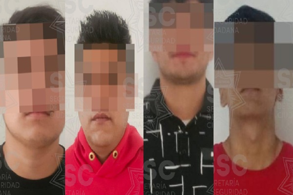 Asegura SSC Tlaxcal a cinco sujetos por robo a casa habitación en Ixtacuixtla
