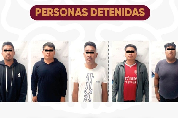 Capturan a integrantes de grupo criminal dedicado al robo a transporte de carga en la autopista México-Puebla