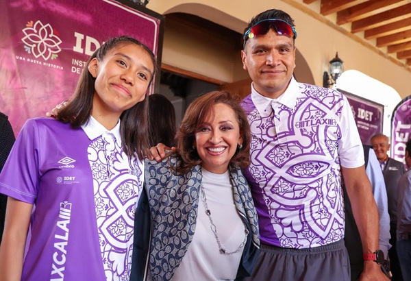 Encabeza gobernadora abanderamiento de la delegación tlaxcalteca rumbo a la Olimpiada Nacional Conade 2025