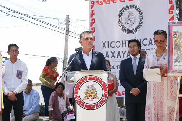 Honra presidente Alfonso Sánchez la memoria de Xicohténcatl Axayacatzin con un acto de hermandad internacional