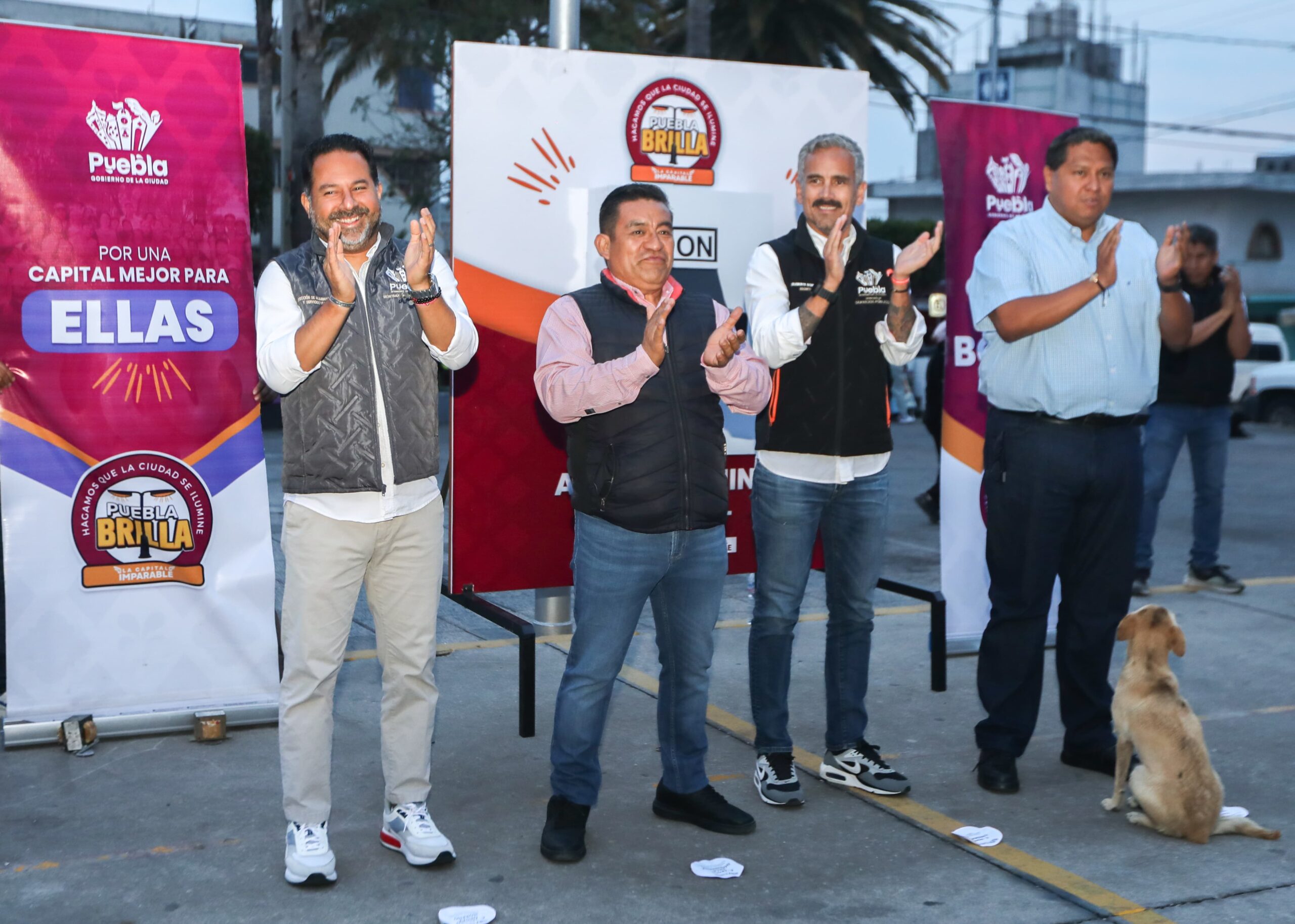 San Miguel Canoa, una de las juntas auxiliares con rezago social, se ve beneficiada directamente con esta modernización de tecnología LED