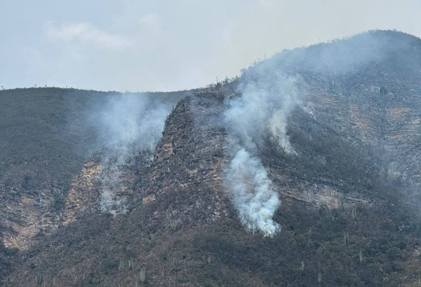 Persisten dos incendios forestales en Tehuacán