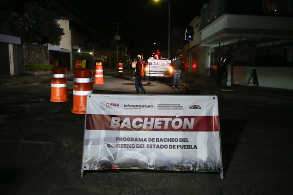 Con Programa Bachetón, Puebla capital avanza en la dignificación de sus calles
