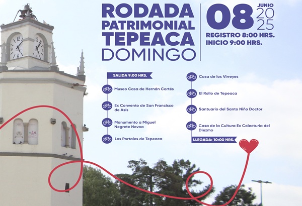 DÓNDE IR | Invitan a las Rodadas Patrimoniales en Tepeaca, el 8 de junio