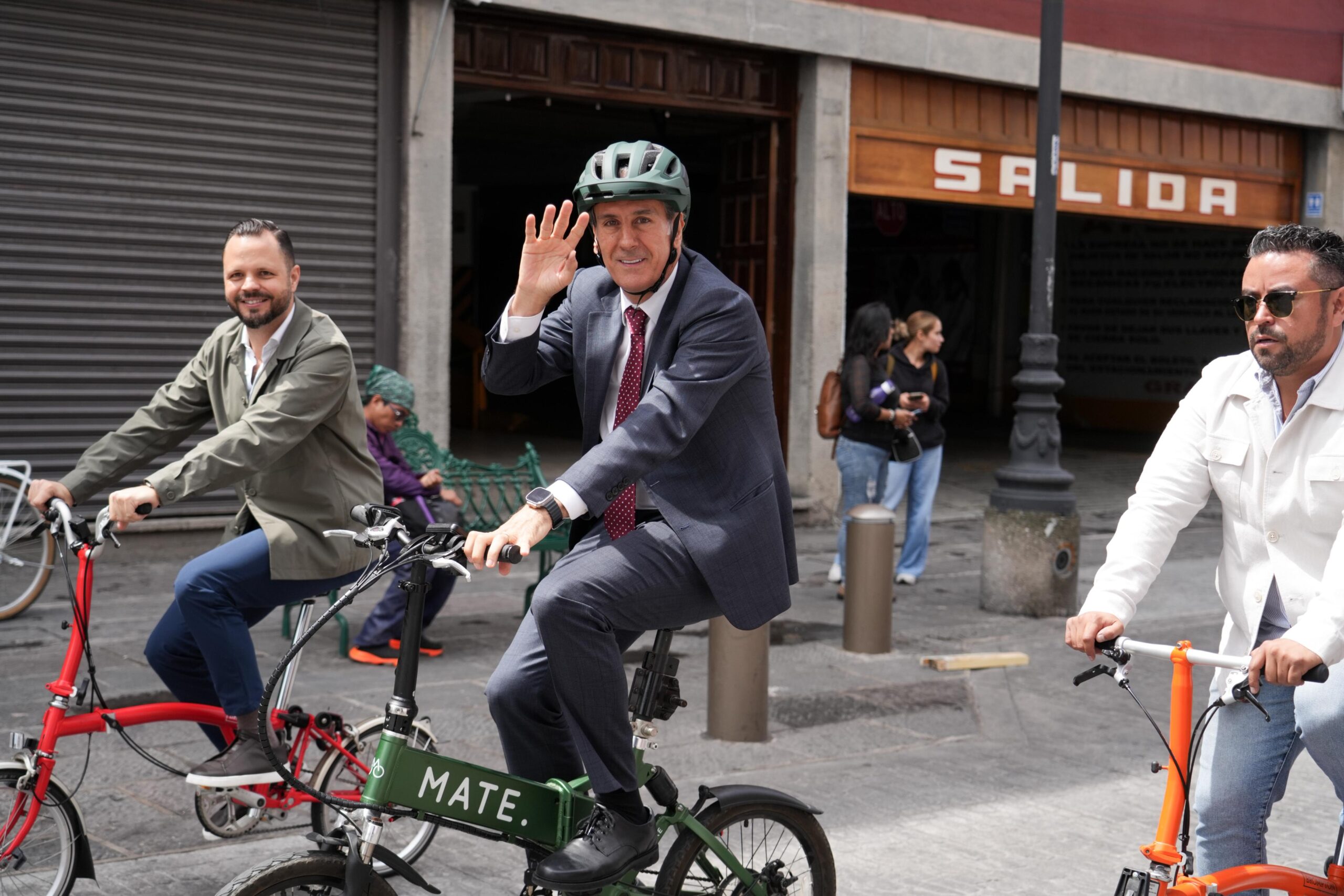 La rodada fue para conmemorar la Semana de la Bicicleta y reafirmar el compromiso con la movilidad sostenible en Puebla