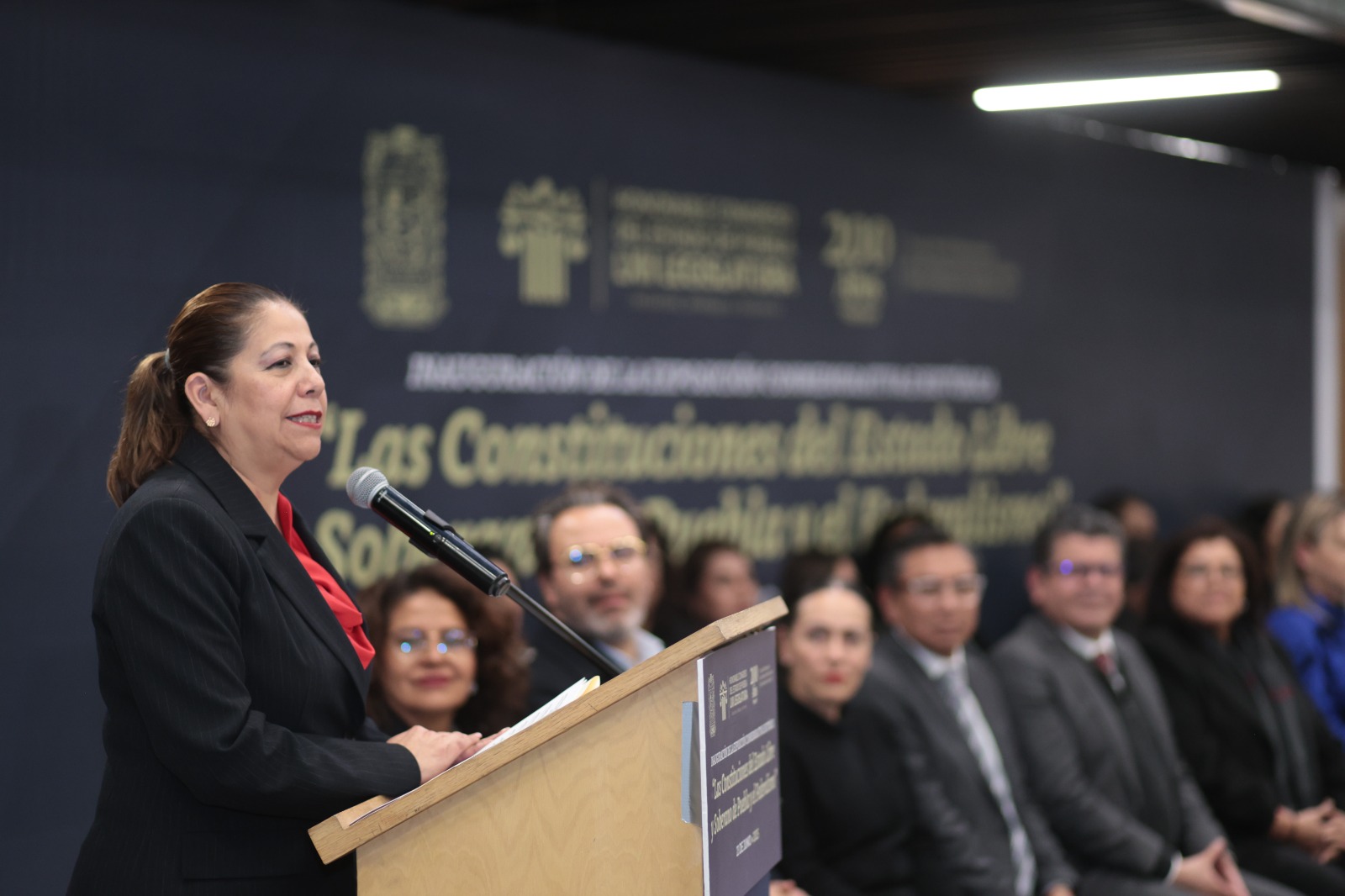 En el Congreso del Estado se llevó a cabo la inauguración de la exposición con la finalidad de fortalecer la memoria histórica