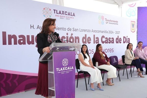 Inauguran la Casa de Día en San Lorenzo Axocomanitla, Tlaxcala