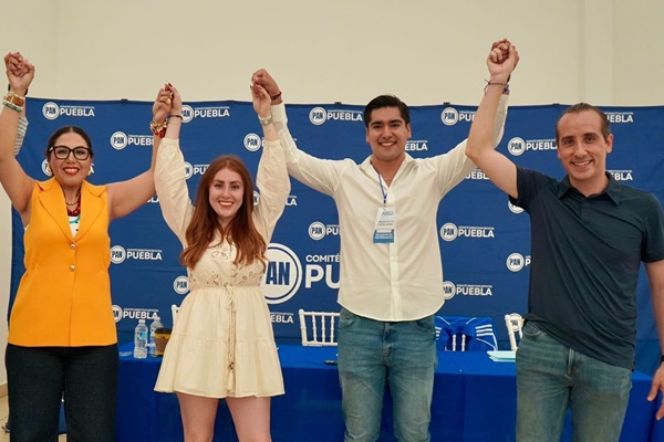 Sharif Elías Pérez es electo como el nuevo secretario de Acción Juvenil del PAN en Puebla