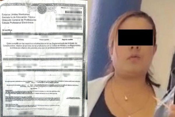 Policías estatales custodios detuvieron a Cinthia N., quien se presentó como abogada y mostró una copia de cédula profesional falsa