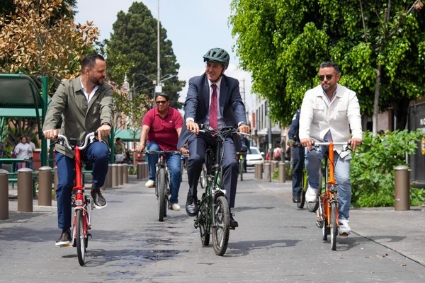 La rodada fue para conmemorar la Semana de la Bicicleta y reafirmar el compromiso con la movilidad sostenible en Puebla