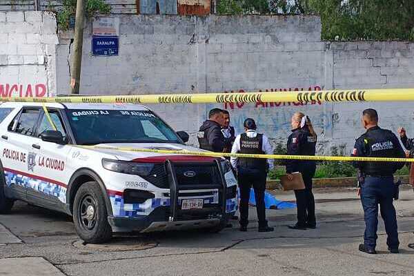 Elementos de la SSC quedaron bajo resguardo en San Jerónimo Caleras y en espera del SEMEFO para el levantamiento del cuerpo