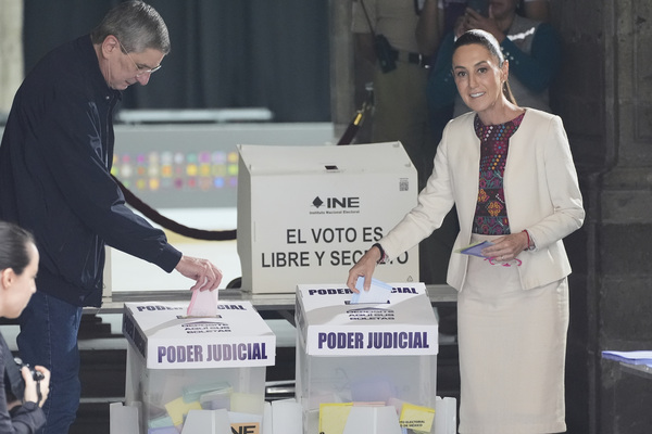 A través de las redes sociales oficiales de la Presidencia, Sheinbaum agradeció la participación de los 13 millones de votantes
