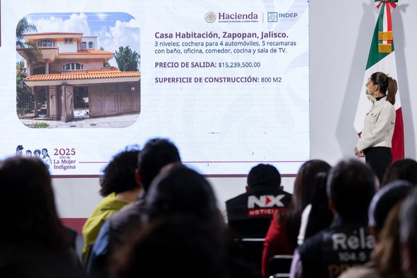 INDEP anunció que, del 25 al 6 de agosto, se realizará la primera subasta en línea donde se pondrán a la venta 218 bienes inmuebles