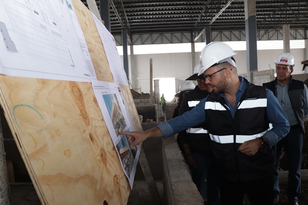 Así va la construcción del Mercado San Ramón al sur de la Ciudad de Puebla