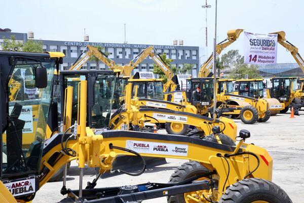 El Escuadrón de Seguridad Comunitaria, integrado por 14 módulos de maquinaria, iniciará con trabajos de rehabilitación de la Recta a Cholula