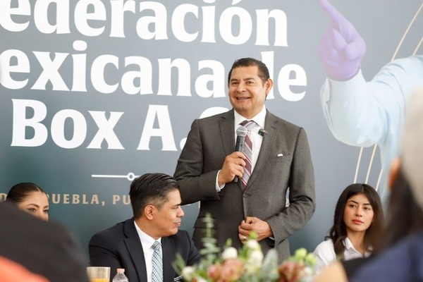 El presidente de la Federación Mexicana de Boxeo reconoció el recibimiento del gobernador y el respaldo otorgado a esta disciplina en Puebla