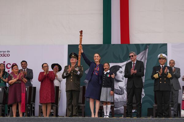 ceremonia de conmemoración México-Tenochtitlan. Siete Siglos de Legado de Grandeza.