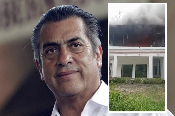 Incendian casa de Jaime Rodríguez Calderón El Bronco en Nuevo León
