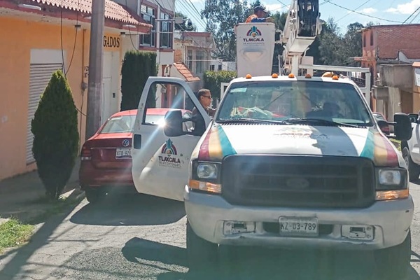 Mejora ayuntamiento de Tlaxcala alumbrado público