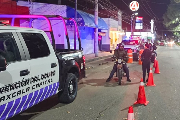 Policía Municipal de Tlaxcala realiza operativo