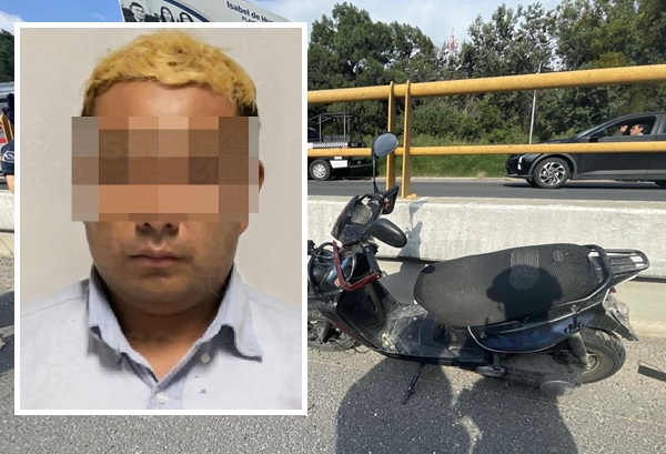 Tras persecución, SSC Tlaxcala y Marina aseguran a un sujeto por robo a tienda de conveniencia