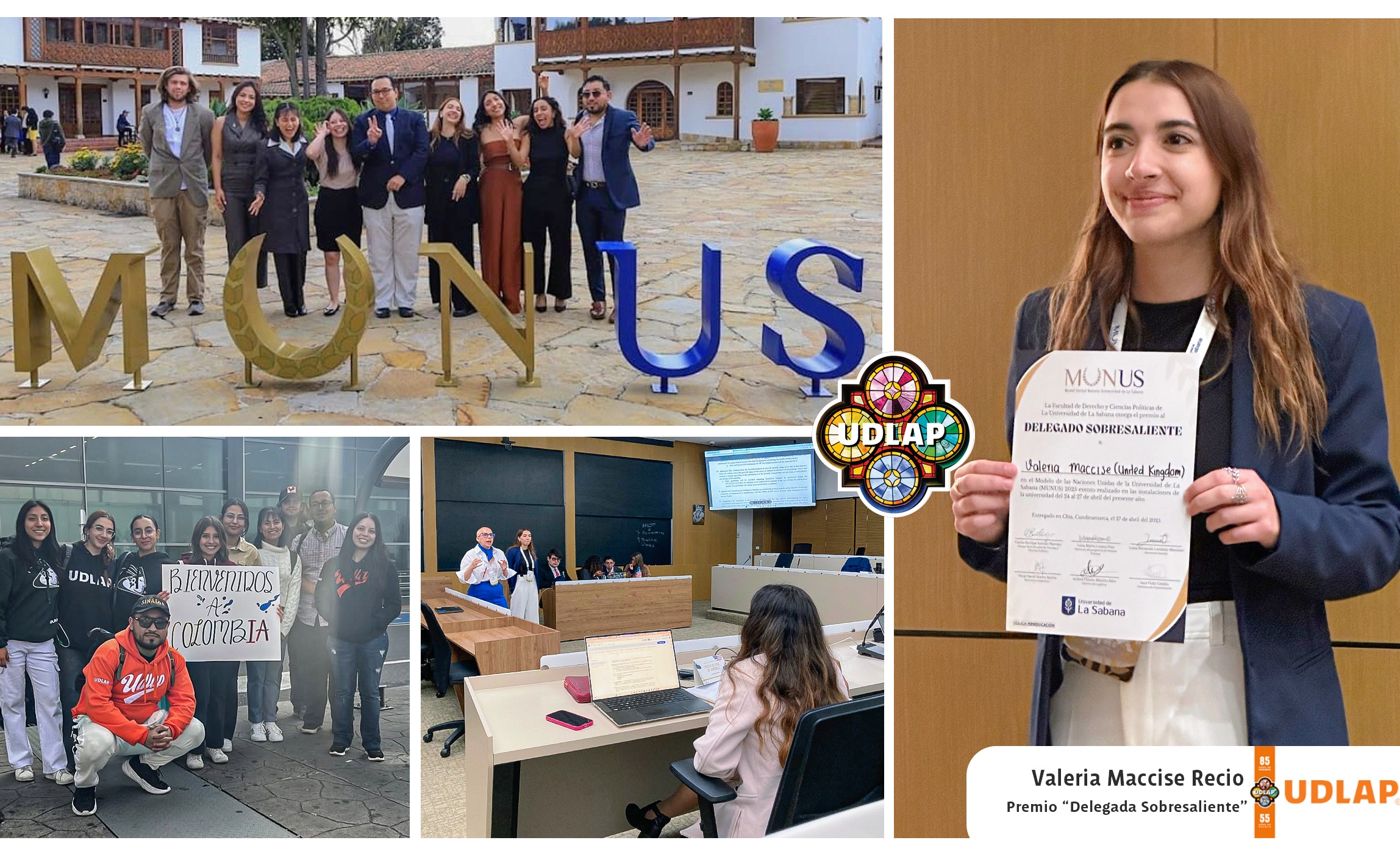 UDLAP | Estudiante fue premiada en el Modelo de Naciones Unidas de Colombia