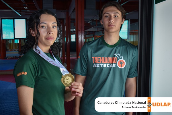 UDLAP | Los Aztecas brillaron en oro en la Olimpiada Nacional de taekwondo