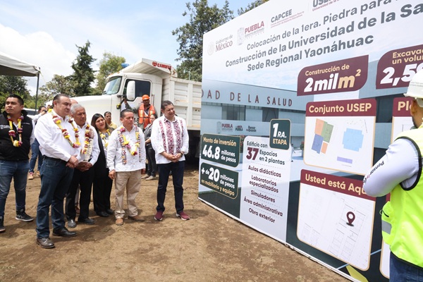 Con inversión de 46.8 mdp inició la edificación de la Universidad de la Salud