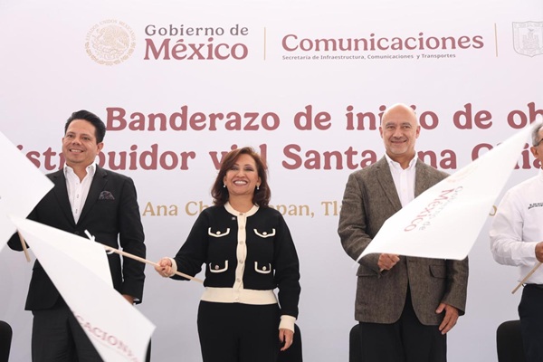 Distribuidor vial Santa Ana Chiautempan estará listo en septiembre