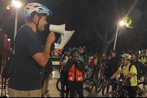 Estamos aquí y existimos, dicen ciclistas durante rodada a favor de ciclovía Las Torres; comerciantes buscan diálogo