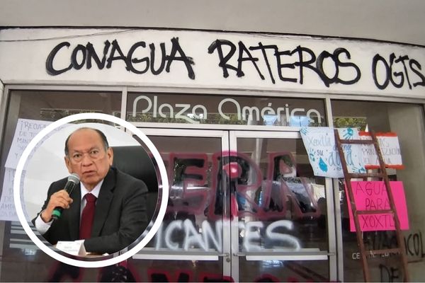 Acusaron a la UPVA "28 de Octubre" de estar detrás del vandalismo realizado en Plaza América, en las oficinas de la delegación de Conagua