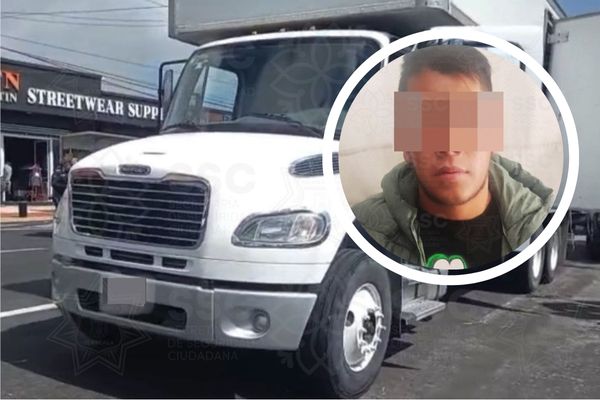 Tras un operativo de búsqueda con elementos de Tenancingo, el camión de carga fue ubicado en la carretera Vía Corta Tlaxcala–Puebla