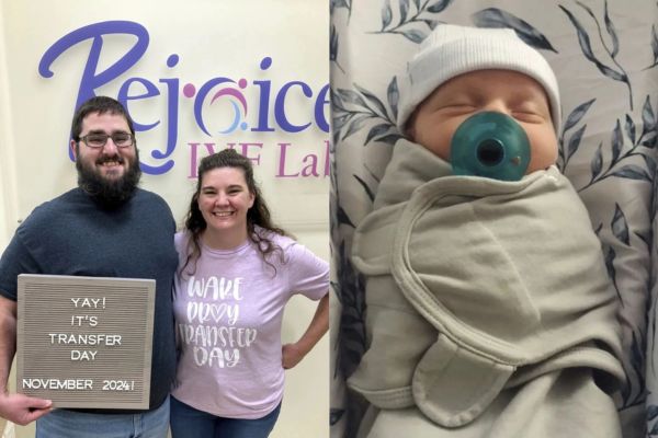 Su hijo nació el sábado de un embrión que había estado congelado durante 11,148 días, lo que, según el médico de los Pierce, es un récord