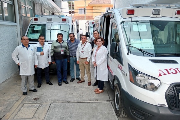 Esta entrega es parte de la recientemente incorporación de 695 nuevas ambulancias que operarán en las clínicas y hospitales del Instituto