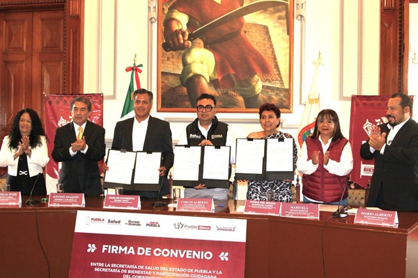 Firma Ayuntamiento de Puebla convenio para fortalecer atenciones de salud en Jornadas Imparables de Servicios Ciudadanos