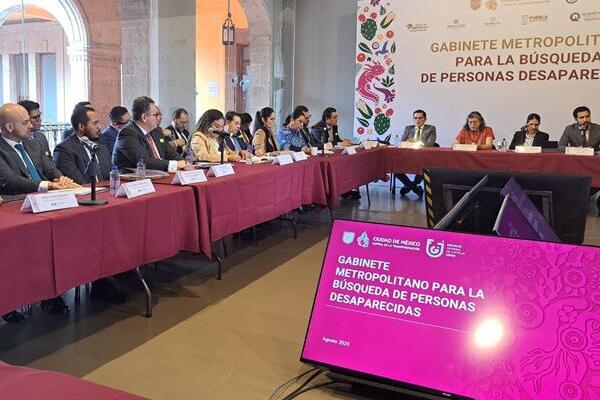 Participaron en el Gabinete de Búsqueda de Personas Desaparecidas autoridades del Gobierno de la CDMX, de la FGR, y Secretaría de Gobernación