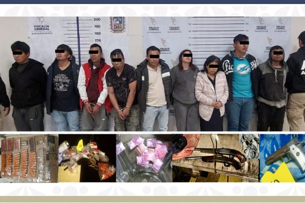 A través de diversos actos de investigación sobre narcomenudeo en 4 inmuebles de San Miguel Canoa, se obtuvieron datos de prueba