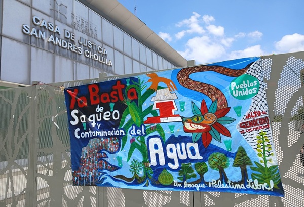 Libran activistas de Xoxtla vinculación a proceso por acusaciones en su fedensa del agua