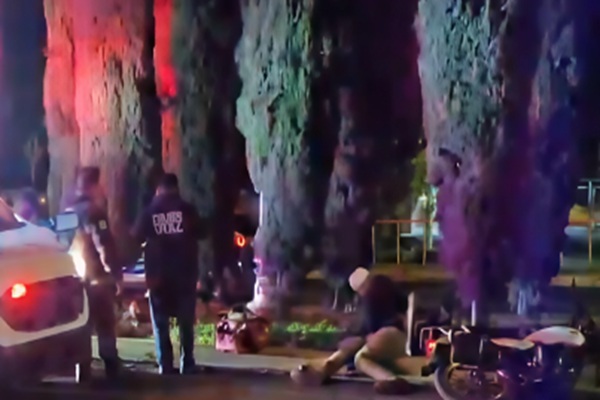 Pareja de ebrios chocan en el Bulevar Ferrocarriles en Atlixco, Puebla