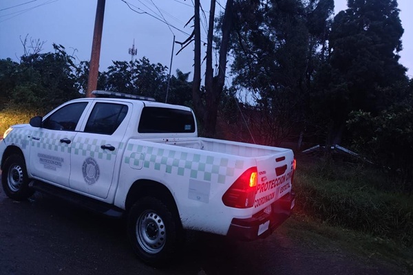 Protección civil reporta afectaciones por lluvia en cuatro municipios