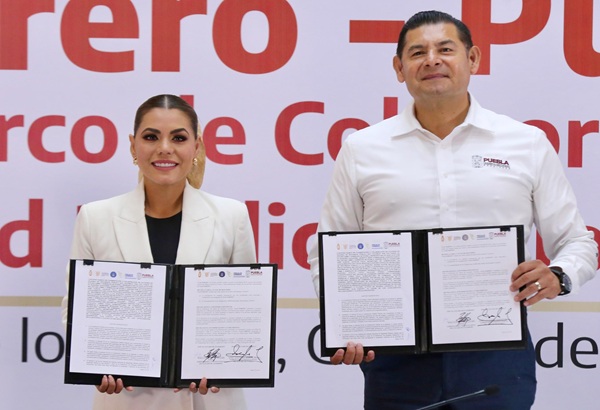 Puebla y Guerrero firman Convenio para construcción de la paz