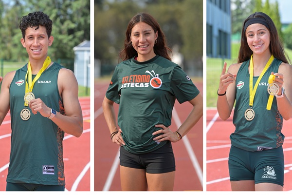 UDLAP Aztecas figuras del Nacional de Primera Fuerza de Atletismo